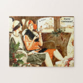 naar huis gaan voor de kerstpuzzel legpuzzel (Horizontaal)