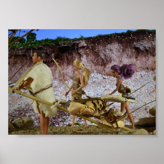 Naar huis na de jacht. poster (Voorkant)