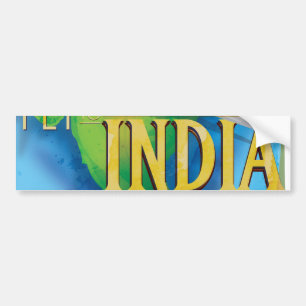 Naar India vliegen Bumpersticker