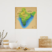 Naar India vliegen Poster (Keuken)