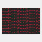 Naar Jouw naam Computer Science Fiction Inpakpapier Vel (Voorkant 3)