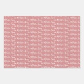 Naar Jouw naam Modern Handschrift Boho 2 Inpakpapier Vel (Voorkant 2)