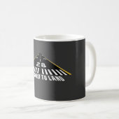 Naar landbaan geklaard koffiemok (Voorkant rechts)
