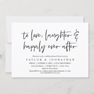 Naar liefde, lachen en gelukkig ooit na repetitie kaart