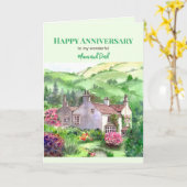 Naar Ma en Pap op Jubileum Rydal Mount Garden Kaart (Gele Bloem)