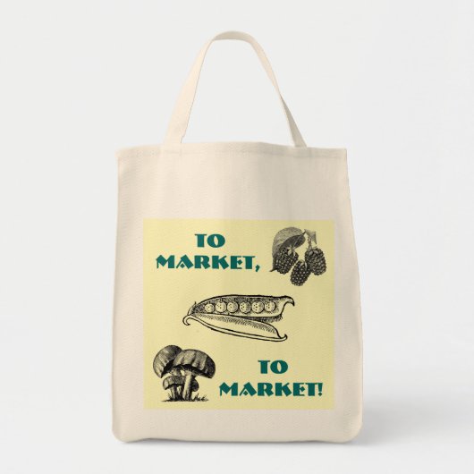 Naar markt tote bag (Voorkant)
