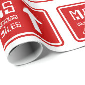 Naar Mars Highway Sign Cadeaupapier (Rol Hoek)