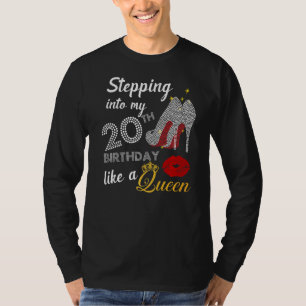 Naar mijn 20ste verjaardag als een koningin-partij t-shirt