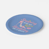 Naar mijn 50ste verjaardag als een koningin papieren bordje (Gekanteld)