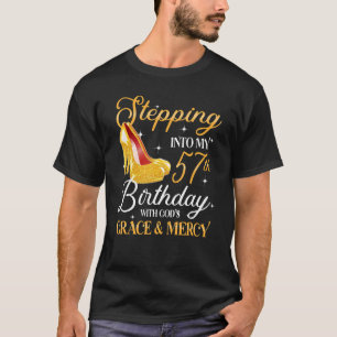 Naar mijn 57e verjaardag als een boss high he t-shirt