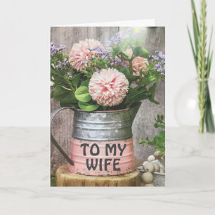 NAAR MIJN AMAZING **WIFE** BIRTHDAY-KAART KAART