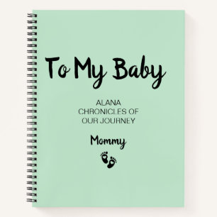 Naar mijn Baby Keepsake Pregnancy Journal Notitieboek