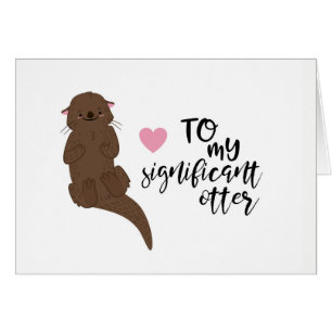 Naar mijn belangrijke otter - Punny-koppelenkaart