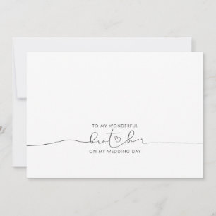 Naar mijn broer Wedding Morning Cute Message