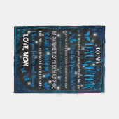 Naar mijn dochter Blanket, geschenk voor de geboor Fleece Deken (Voorkant (Horizontaal))