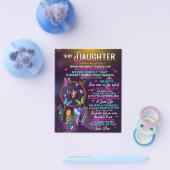 Naar mijn dochter Butterflies Gift, dochter Birthd Flyer (Enkel)