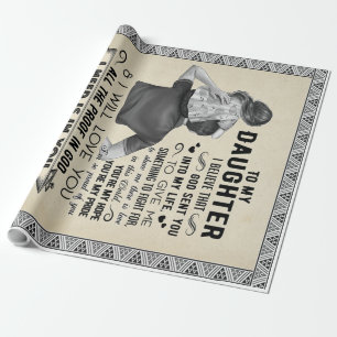 Naar mijn dochter, dochter Birthday Gift, baby Gir Cadeaupapier