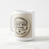 Naar mijn dochter eWatch Koffiemok (Voorkant links)