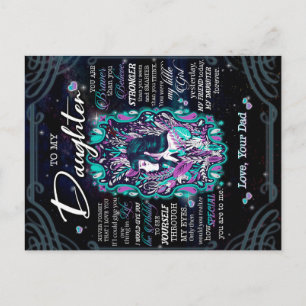 Naar mijn dochter Gift, brief aan dochter van pa Briefkaart