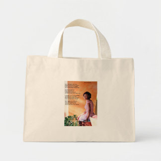 Naar mijn dochter mini tote bag