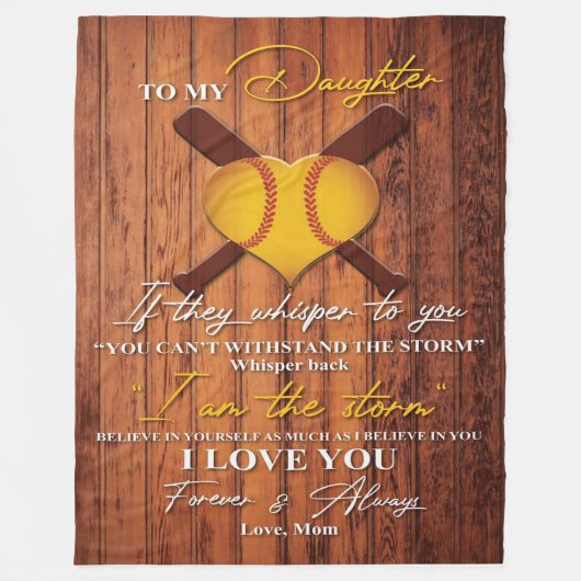 Naar mijn dochter | Naar mijn dochter sturen Fleece Deken (Voorkant)