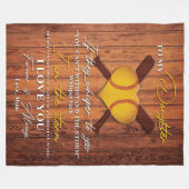 Naar mijn dochter | Naar mijn dochter sturen Fleece Deken (Voorkant (Horizontaal))