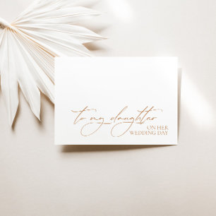 "Naar mijn dochter op haar trouwdag" bericht Kaart