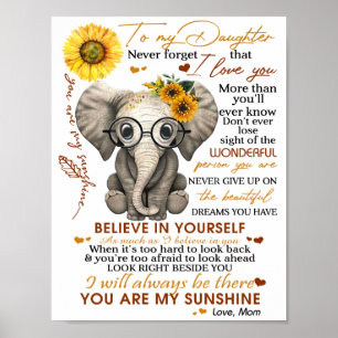 Naar mijn dochter poster