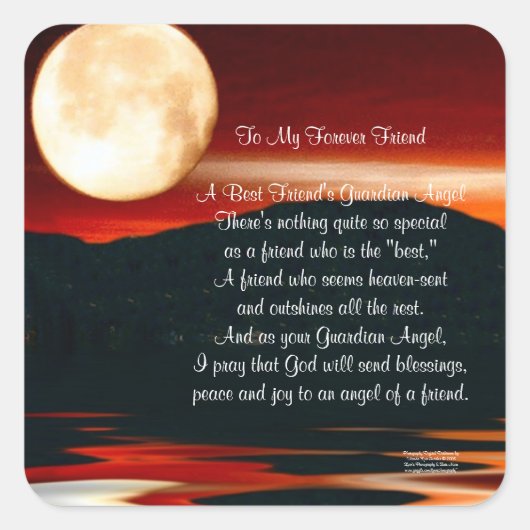 Naar mijn eeuwige vriend - Stickers (Voorkant)