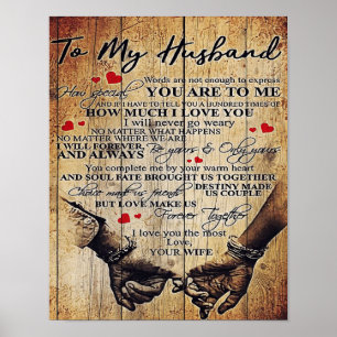 Naar mijn eigen ontwerp Brief aan hem Lovely G Poster