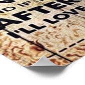 Naar mijn eigen ontwerp | Liefde brief aan hem | Poster (Hoek)