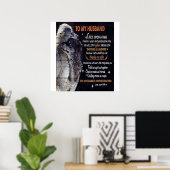 Naar mijn eigen ontwerp | Offertes over de liefdes Poster (Thuiskantoor)