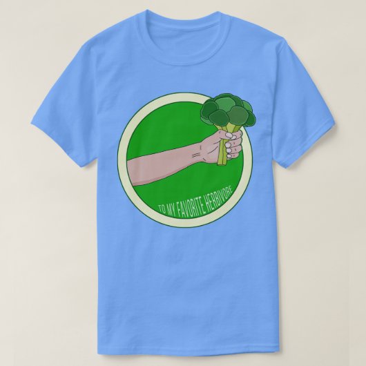 Naar mijn favoriete Herbivore 1 T-shirt (Design voorkant)