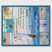 Naar mijn kleindochter strand en Zee mijn zon Cadeaupapier (Vlak)