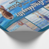 Naar mijn kleindochter strand en Zee mijn zon Cadeaupapier (Hoek)