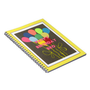 Naar mijn liefhebbende Big Happy Birthday Bro Notitieboek