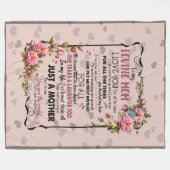 naar mijn liefhebbende mam deken van dochter (Voorkant (Horizontaal))