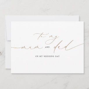 Naar mijn moeder en vader op mijn huwelijksdag leg