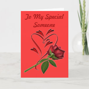Naar mijn speciale iemand Wenskaart Feestdagen Kaart