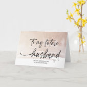 Naar mijn toekomstige man van Bride op huwelijksda Kaart (Gele Bloem)