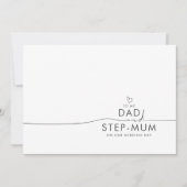 Naar mijn vader en Stap-Mum Wedding Day Message (Voorkant)