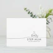 Naar mijn vader en Stap-Mum Wedding Day Message (Staand voorkant)