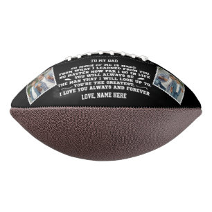 Naar mijn vader Ik hou van je Custom 4 fotocollage American Football