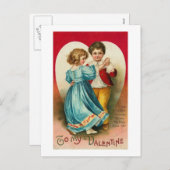 Naar mijn Valentijn (14) Feestdagenkaart (Voorkant / Achterkant)