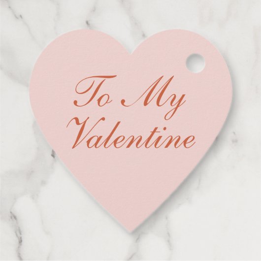 Naar mijn valentijn Hart Bedankjes Labels (Achterkant)