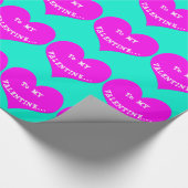 Naar mijn Valentijn roze papier voor het oppakken  (Hoek)