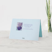 Naar mijn vermoeide Iris floral Flowers Birthday K Kaart (Achterkant)