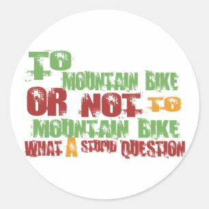 Naar Mountain Bike Ronde Sticker