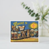 Naar Nieuw-Mexico:  adreswijziging Briefkaart (Staand voorkant)