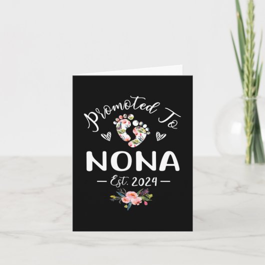 Naar Nona Est 2024 Bloem Moederdag Kaart (Voorkant)